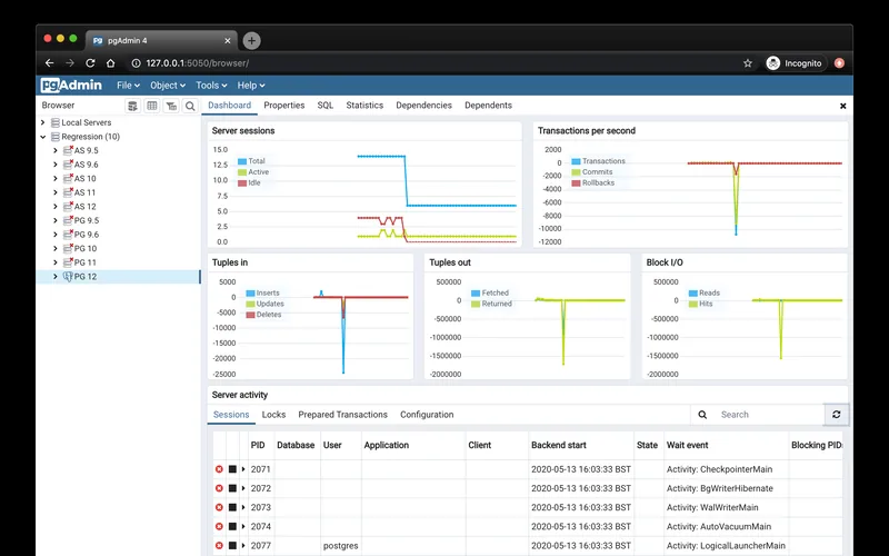 Every query tracked live as it runs